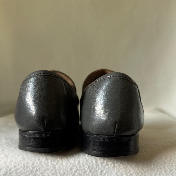 Freeman Size 7 1/2 Gray Leather Mens Dress Shoes - Picture 12 of 16